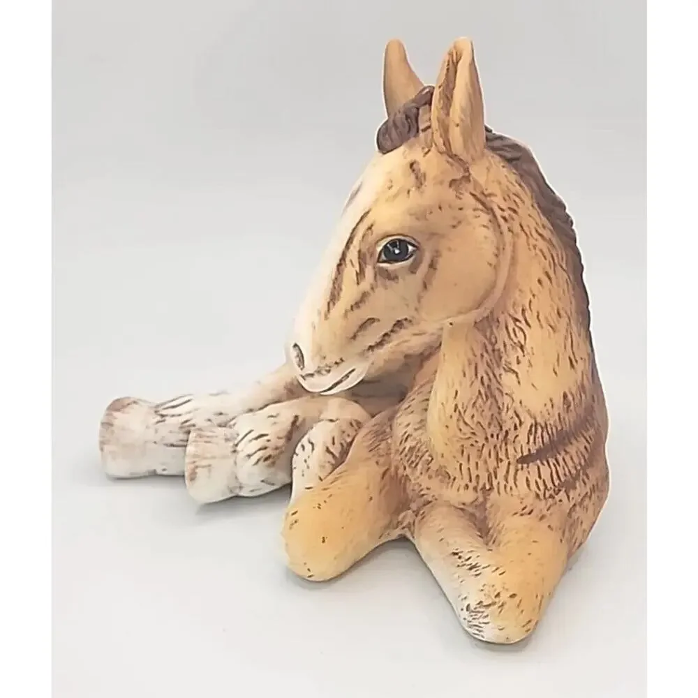 Vtg 1980 River Shore Porcelain Figurine Buddy the‎ Clydesdale Foal IB COA U238